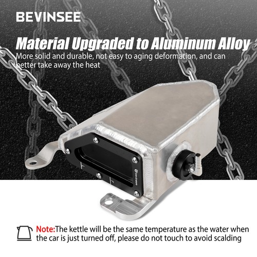 BEVINSEE Billet Aluminium Coolant Reservoir Tank For Toyota 4Runner 2010-2024 - Picture 2 of 10