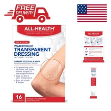 Soft 16 Count Transparent Dressing - Waterproof & Antibacterial Protection
