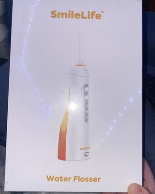 Smile life Zahnseide für Ihre Zähne Weiß & Orange Brandneu