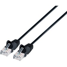 INTELLINET NETWORK SOLUTIONS 742085 Black CAT-6 UTP Slim Network Patch Cable...