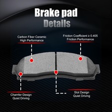Brake Pads For Mercedes 4-Piece Ceramic Brake Pad Set Front & Rear For Mercedes-Benz CLA250, GLA250, B250e Mercedes B250e CLA250 Brake Pads - Foto 7
