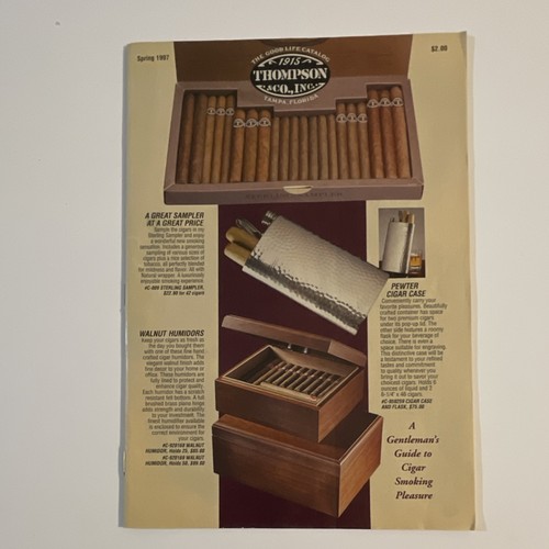 Thompson & Co. Inc. Cigar Ads, Posters, Sampler, Humidors Spring 1997