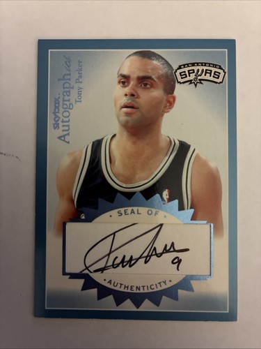 Tony Parker #A-TP2 2003 Skybox Autographics Autograph card