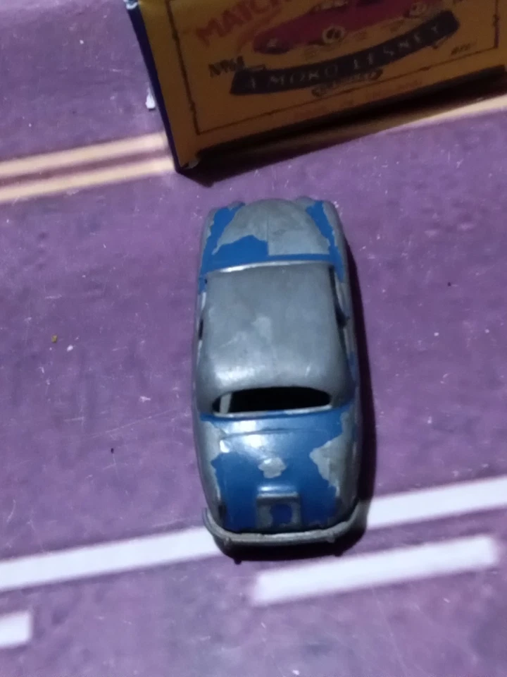 Matchbox Moko Lesney #65 Jaguar w/Reproduction Box Grey Wheels  - Image 4 of 4