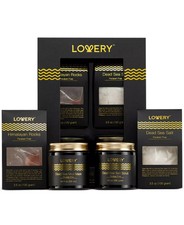 NEW Lovery Dead Sea Minerals Spa Gift Box 5-Piece Self Care Bath Set Salt Rock