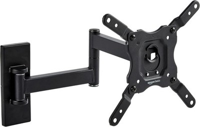 Full Motion TV Wall Mount for 12-40'' TVs | Tilt & Swivel VESA 200x200 | Black