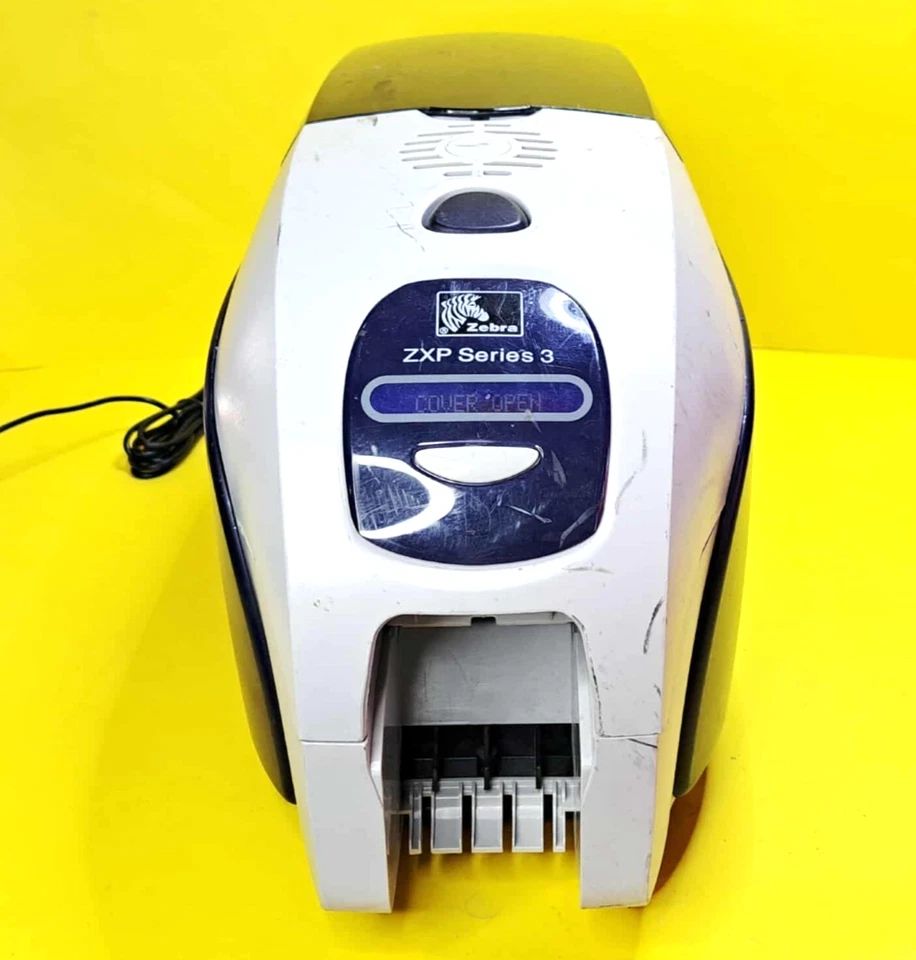 🔥DEFECTIVE BUT POWERS ON🔥ZEBRA ZXP SERIES 3 ID CARD PRINTER USB THERMAL PRINT - Image 3 of 4