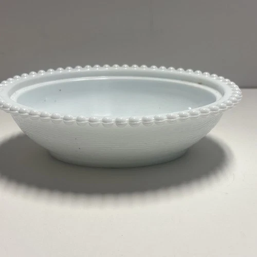 Vintage Indiana Glass White Milk Hen on Nest Candy Bowl BOTTOM ONLY