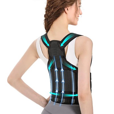 Back Brace Posture Corrector for Women: Shoulder Straightener Adjustable Full