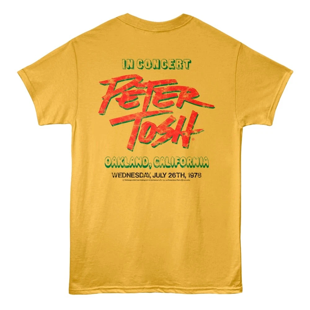 Peter Tosh In Concert Oakland 78 Men's Double Sided T-Shirt