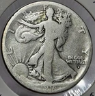 1916-D Obverse Walking Liberty Half Dollar G 90% Silver Key Date - FREE SHIPPING
