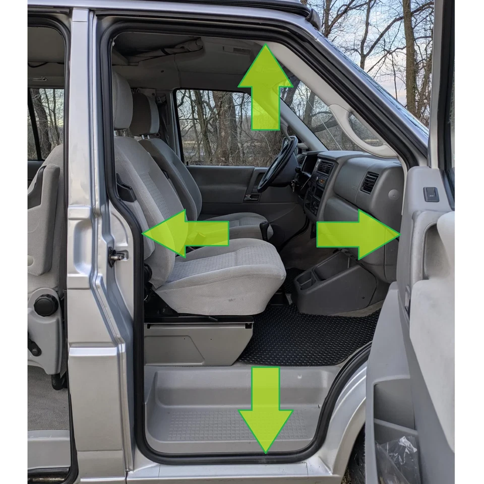 Volkswagen EuroVan 1992-2003 Juego de 3 piezas de juntas de resistencia para puertas delanteras puerta corredera Foto 3 de 4