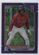 2024 Bowman Chrome Prospects Purple Shimmer Refractor 51/250 Starlyn Nunez pe8