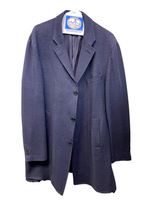 Ralph Lauren LORO PIANA Polo Wool and Cashmere BLUE Peacoat Longline Jacket