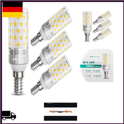 DiCUNO E14 LED Maislampe 8W 4000K Neutralweiß