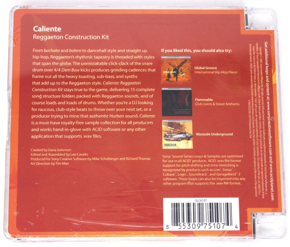 Sony Sound Series Caliente Reggaeton Loops Sample/Sound Library/Sampling CD - Image 2 of 2