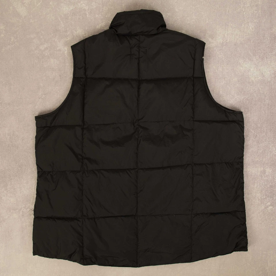Vintage Goose Down Padded Gilet Jacket 2XL Men's Charcoal Grey Gorpcore - Image 3 of 4