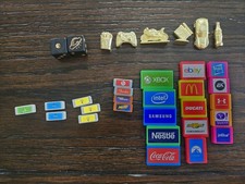 2013 Monopoly Empire Six Gold Replacement Pieces Dice  Random Tiles Billboard