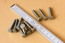 DDR Original ESKA Sechskant Maschinenschraube M6x30, verzinkt, 10 Stück