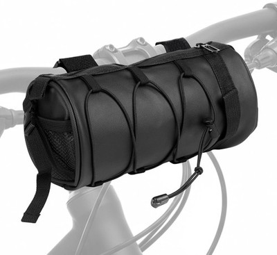 Bike Handlebar Bag 2.5L Waterproof Front Frame Bag Roll Top Cycling Storage Bag
