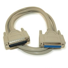 12 INCH Serial DB25/DB25 RS232 Male to Female EXTENSION Cable