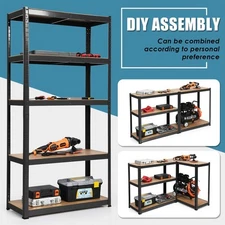 71'' Adjustable Shelving Heavy Duty Metal Storage Shelves Utility Warehouse
