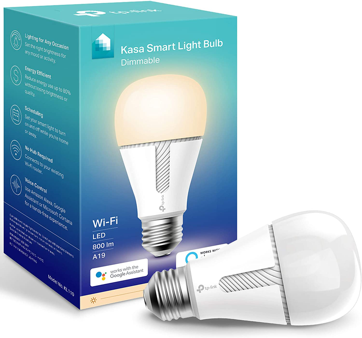 Kasa LED Wi-Fi Smart Bulb works w/ Alexa Google Home Dimmable No