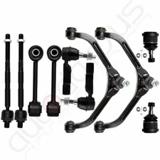 10pcs Front Ball Joints Control Arms Tie Rod Ends For 2006 2007 Jeep Liberty