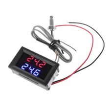 Dual Digital K Thermocouple Thermometer Embedded High Temperature Sensor Tester