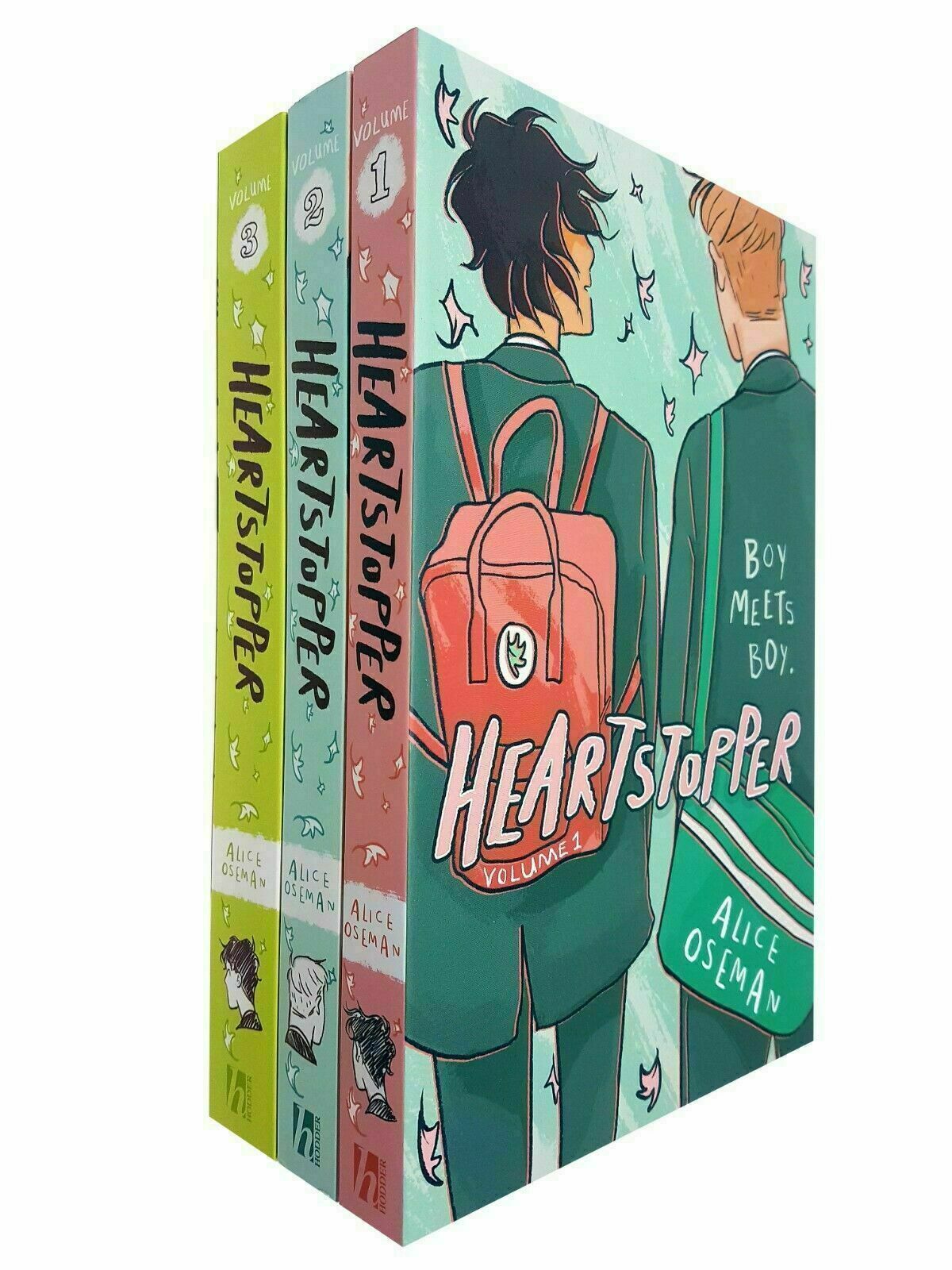 Alice Oseman Collection 3 Books Set (Heartstopper Volume One,Two,Three)  NEW