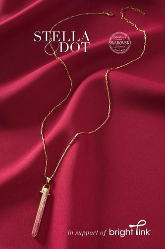 Stella \u0026 Dot Pink Ombre Rebel Pendant 