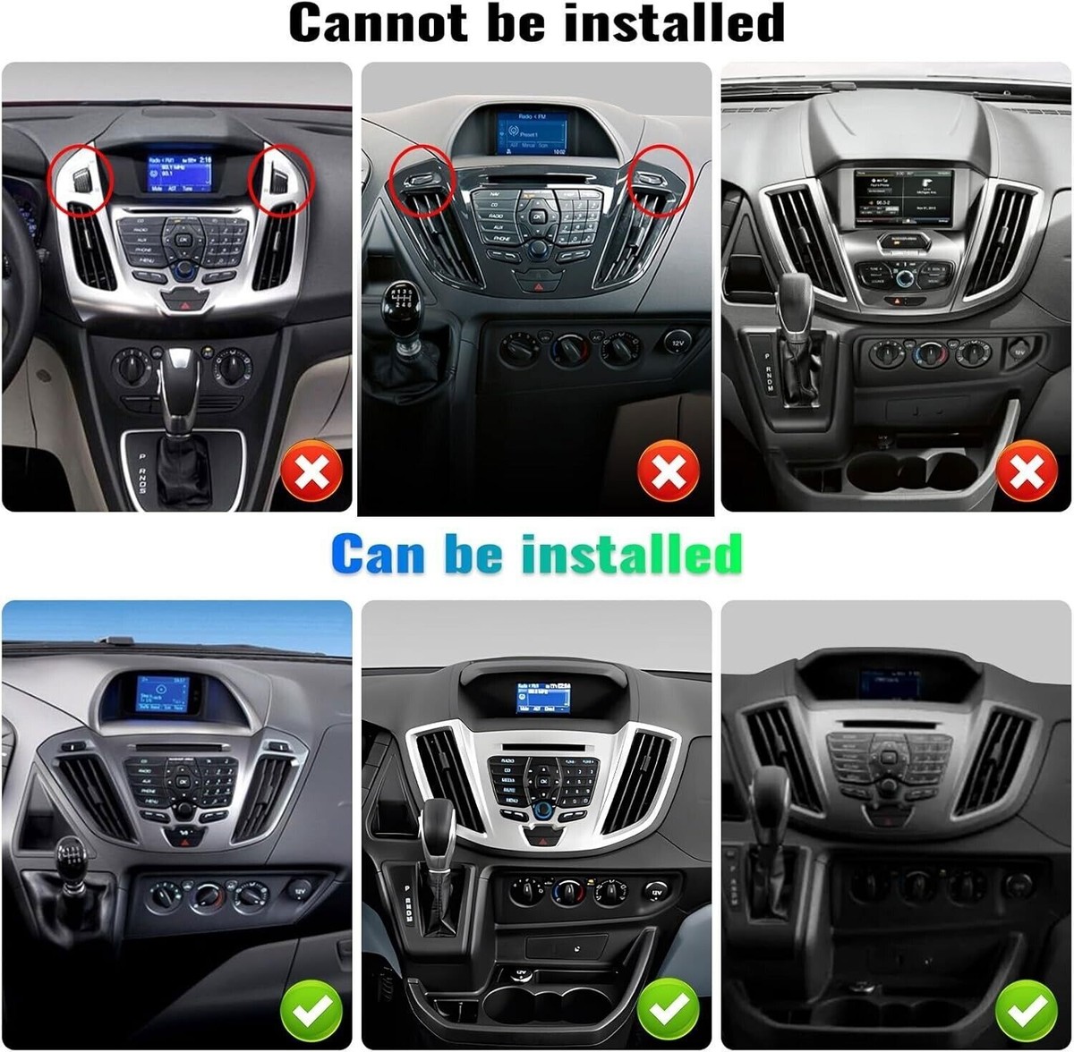 For 2015-2019 Ford Transit 150 250 350 Android 13 Carplay Car