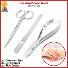 Chiropody Toe Nail Clipper Cutter Heavy Duty Thick Nails Diamond Deb Nail Filer