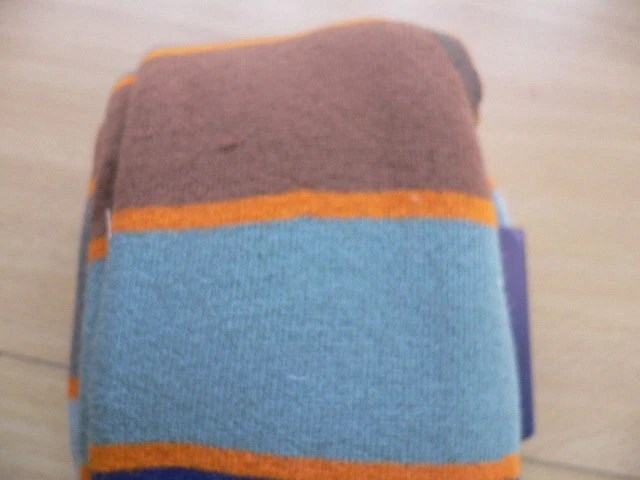 EWERS  MÄDCHEN THERMO STRUMPFHOSE braun gestreift Gr.122-128 - Bild 2 von 3