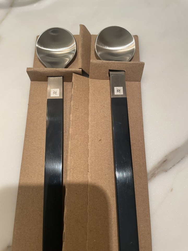 BRAND NEW in BOX NESPRESSO Vertuo Alto Set Glass 2 Mugs 2 Spoons