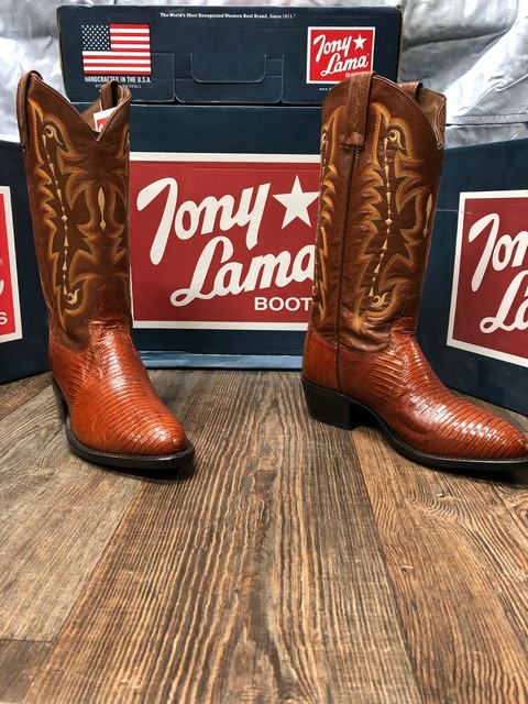 tony lama lizard boots pointed toe