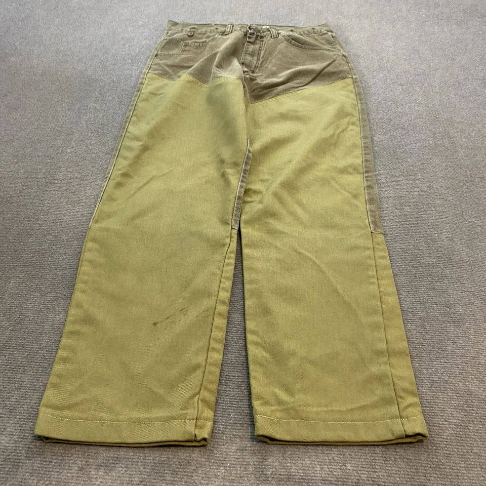 复古牧马人裤子男式适合 31x28 坚固磨损刷保护美国制造破旧 — 第 3/4 张图片