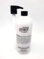 Philosophy AMAZING GRACE LAVENDER Shampoo Shower Gel Bath 32 oz w/Pump, Sealed
