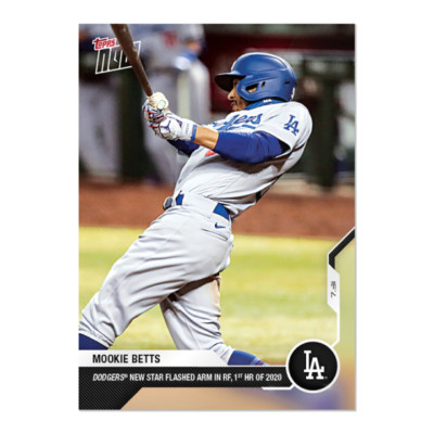 2020 Topps NOW Mookie Betts #38 ~ Los Angeles Dodgers ~ PR only