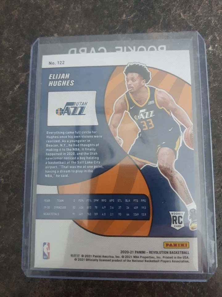 2020-21 Panini Revolution Rookie Elijah Hughes RC Card# 122 - Image 2 of 2