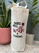 Wine bottle gift bag handmade,  Pairs Well Wi...