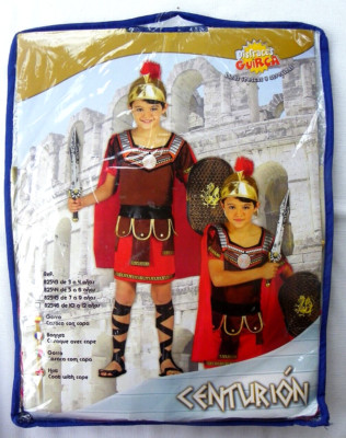 RÖMISCHER Krieger CENTURION Kostüm - Gr. 5 - 6 Jahre - Fasching - NEU - MS: 7763