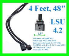 4ft 48 Inch Lsu4.2 For Bosch Wbo2 Wideband O2 Sensor Extension Harness Lsu 4.2