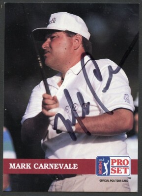 Mark Carnevale #154 signed autograph auto 1992 Pro Set Golf Trading Card