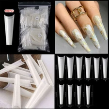 500pcs XXL Flat French Coffin Half Cover False Fake Nail tips 