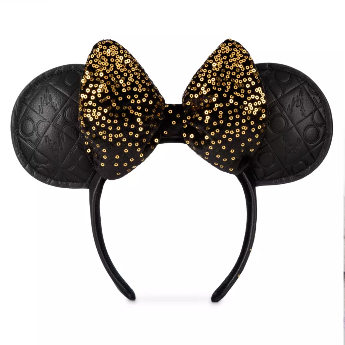 Disney World 50th Anniversary Black Gold Minnie Mouse Ear Headband NWT HTF m87210711401_1.jpg main image 4