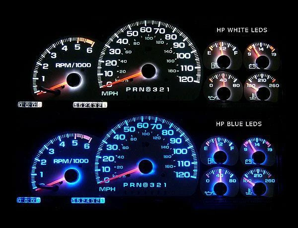 1999 - 2000 凯迪拉克凯雷德白色面部仪表120英里/小时 — 第 4/4 张图片