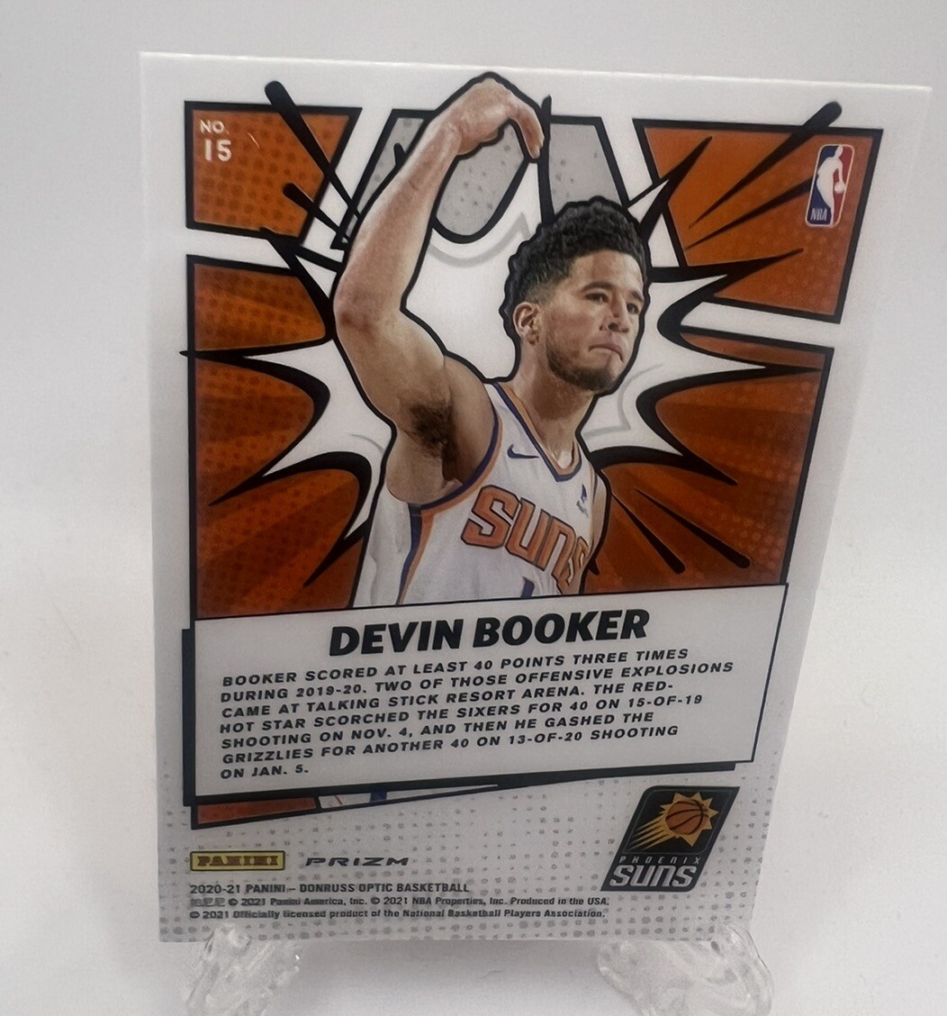 Devin Booker My House 2020-21 Panini Optic Silver Prizm Phoenix Suns #15