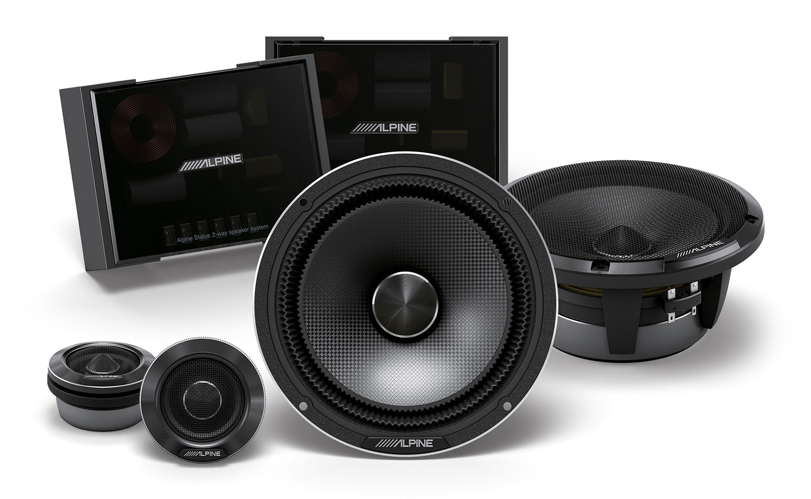 Пара 65-компонентных динамиков Alpine Status HDZ-65C с высоким разрешениемJBL PartyBox