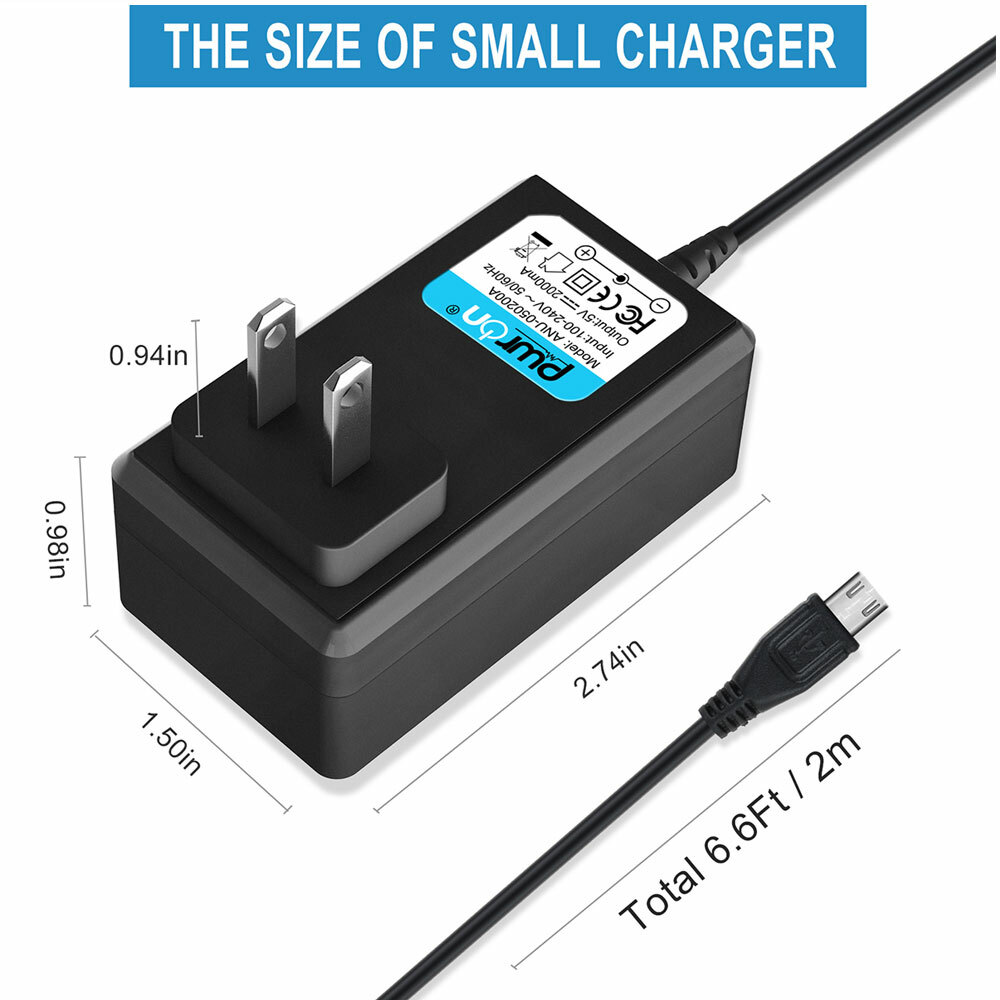 AC Wall Charger Power Adapter For Lenovo IdeaTab A2107, A1000, A3000, S6000 Tablets 6 thumbnail image